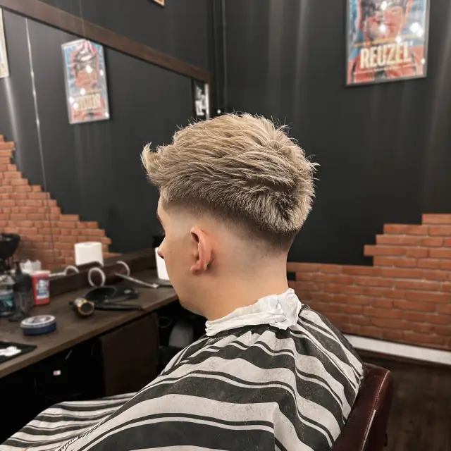 Blond crop fade - Gentlemen Barber Shop Rzeszów Św. Kingi