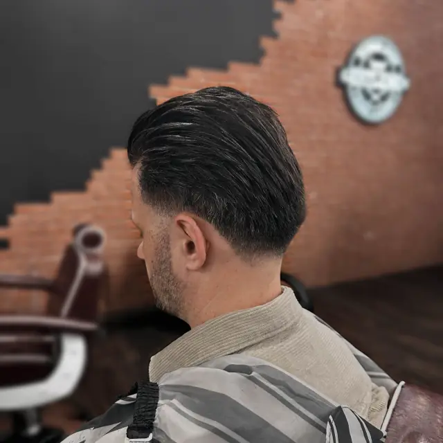 Slick back taper fade - Gentlemen Barber Shop Rzeszów Św. Kingi